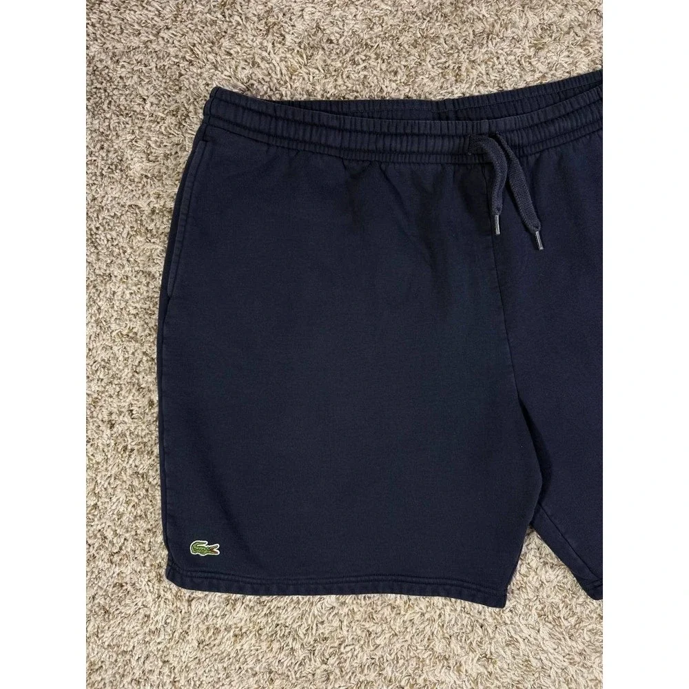 Lacoste Sport Fleece Navy Sweat Shorts Men's Size 4XL